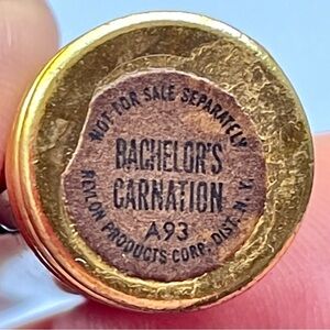 Revlon Bachelor's Carnation Lipstick Vintage Collector M Monroe Unused Brass